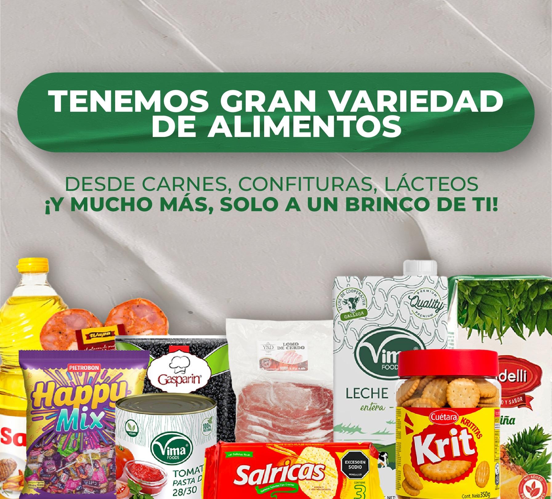 Alimentos en BrincoXpress